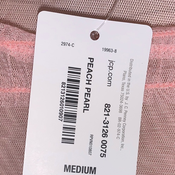 Peach pearl pull over top - Picture 2 of 4